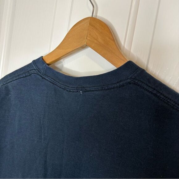 Y2K Easy Riders Pow Mia Navy Blue Eagle Motorcycle All Over Print Long Sleeve M - Picture 4 of 8